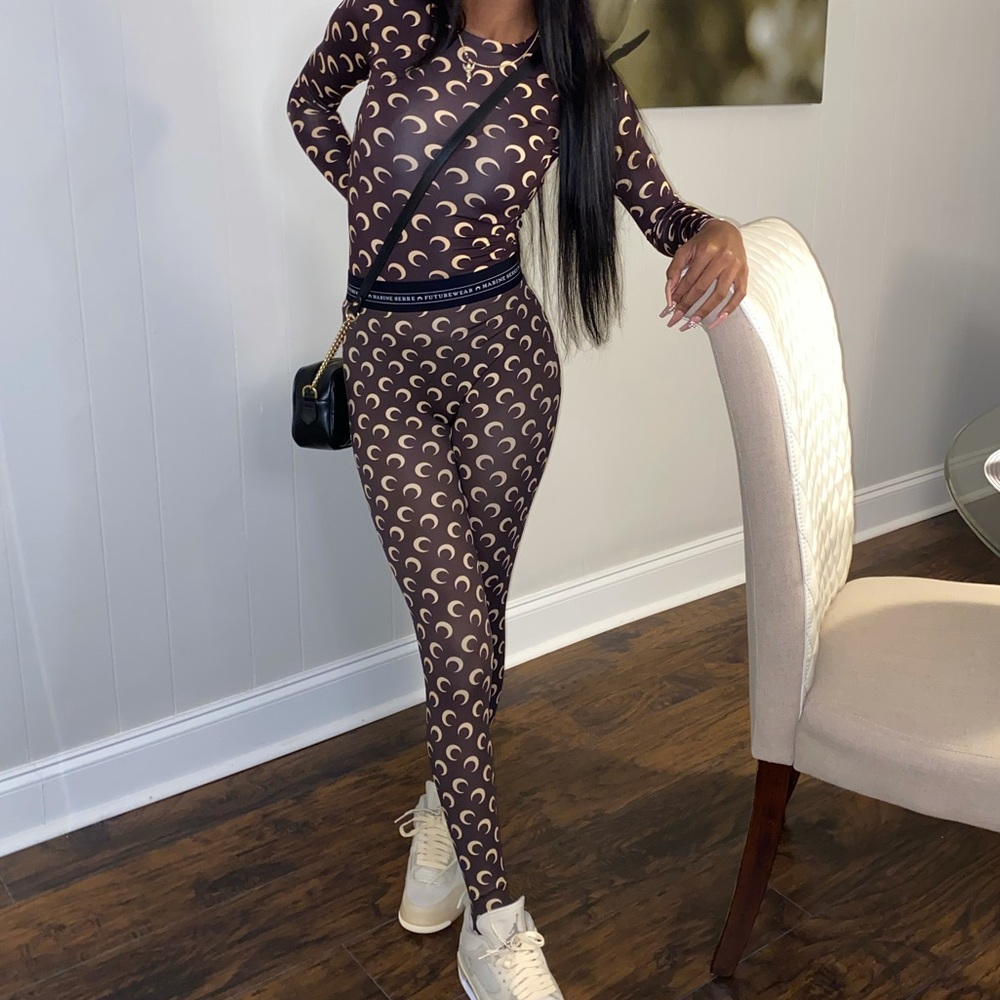 Marine Serre two piece set